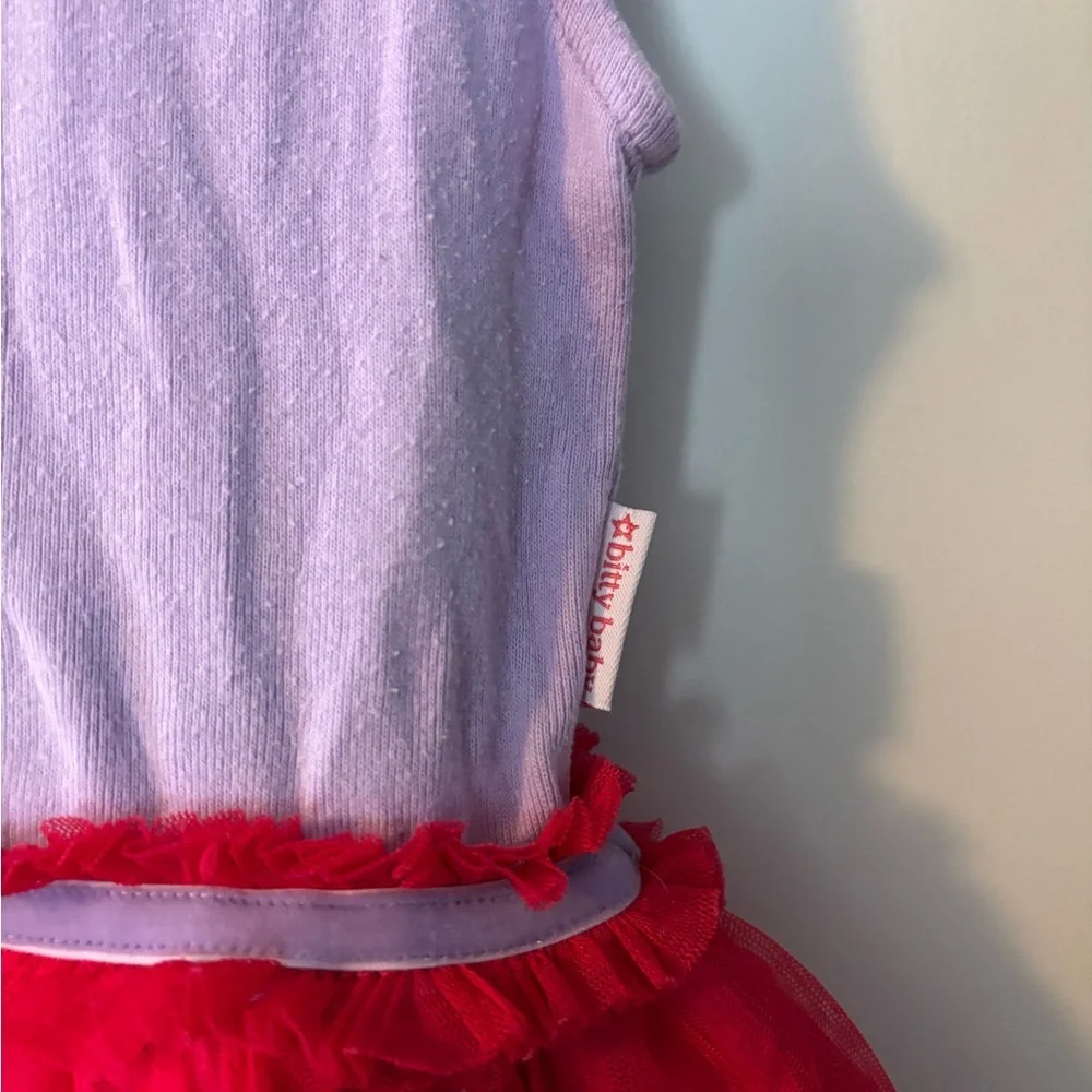 American Girl Bitty Baby Purple and Red Dress - Picture 2 of 5